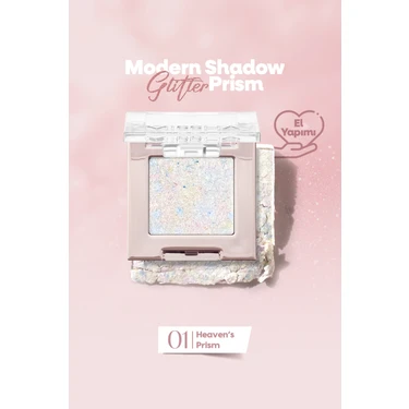 MISSHA Topaklanmayan, El Yapımı Glitter Far Modern Shadow Glitter Prism (No.1 Heaven's