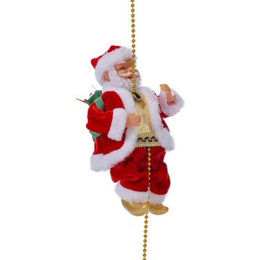 Mundo Venta Yılbaşı Noel Baba Figürü Zincire Tırmanan Noel Baba (Yurt