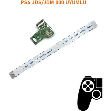 Şiar Ps4 V2 Kollar Ile Uyumlu Jds Jdm 030 USB Port Soket ve 12 Pın Flex