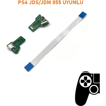 Şiar Ps4 V3 Kollar Ile Uyumlu Jds Jdm 050 USB Port Soket ve 12 Pın Flex