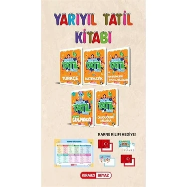 Kırmızı Beyaz Yayınlar (Sınıf: 4) Yarıyıl Tatil Kitabım