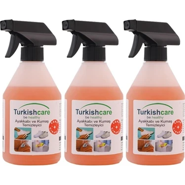 Turkishcare Ayakkabı ve Kumaş Temizleme Spreyi 3X500 ml 3' Lü