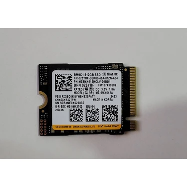 Samsung BM9C1 MZ-9MX512A 512GB 2230 M.2 Nmve Ssd(Kutusuz) Fiyatı
