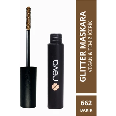 Reva Copper Length & Definition Glitter Mascara-Bakır Uzatan & Belirginleştiren Simli Maskara