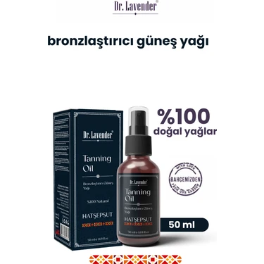 Dr. Lavender Havuç ve Kakao Yağlı Bronzlaştırıcı Güneş Yağı 50