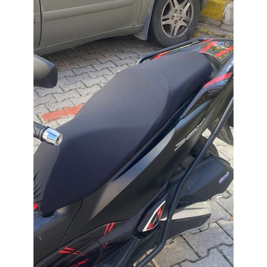 Scooter Universal  Her Modele Uyumlu Koltuk Kılıfı Düz Siyah