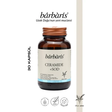 Barbaris Ceramıde + Sod 30 Kapsül 40MG Japon Seramid Cilde Parlaklık- Sıkılaşma- Ton Eşitliği