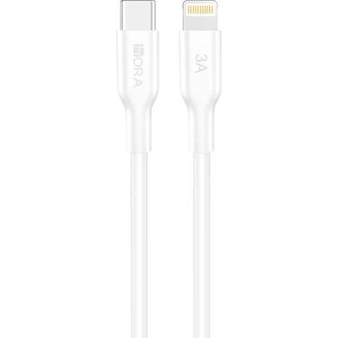 1Hora CAB258 3A Type-C To Lightning Data ve Şarj Kablosu - 1 Metre - Hızlı Şarj -