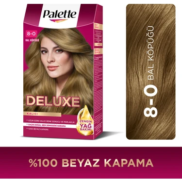 Palette Deluxe Kalıcı Renkler 8-0 Bal Köpüğü Saç