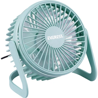 Everest EFN-505 Masaüstü Turkuaz Usb Fan (145mmx141mmx105
