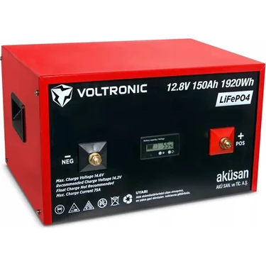 Voltronic 12.8 V 150AH Lityum / Lifepo4