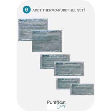 PUREFROST 6'lı Thermo-pure® PF15 Camp Soğutucu Termal Çanta Yedek Jel