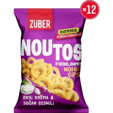 Züber Nohut Cipsi Ekşi Krema ve Soğanlı 55 gr x 12