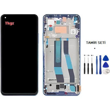 Tkgz Xiaomi Mi 11 Lite LCD Ekran Dokunmatik Çıtalı Ve Tamir Seti