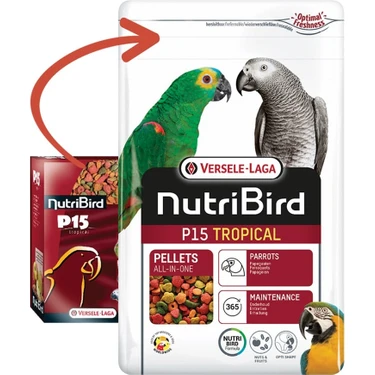 Versele-Laga Nutribird P15 Tropical 1 kg Papağanlar İçin Tam ve Dengeli Pelet