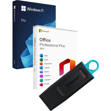 Windows 11 + Office 2021 Pro Plus Kurulum Dosyalı - Yazılım Etkinleştirme Anahtarı İçeren USB