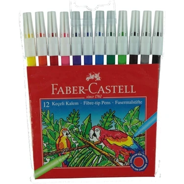 Faber-Castell Keçeli Kalem 12 Renk