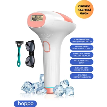 Hoppo Xmia Ipl Lazer Epilasyon Cihazı 999.999 Atım 9 Kademe Ultra