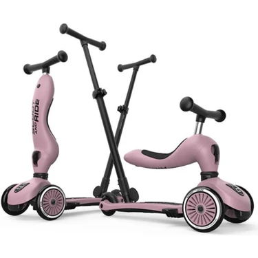 Scoot and Ride Wildberry 3 Tekerlekli, Yükseklik Ayarlı, Ebeveyn Kontrollü 1-5 Yaş Çocuk Scooter –