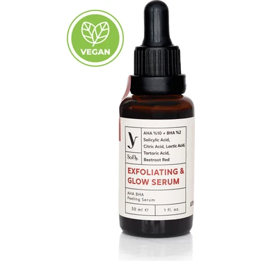 So Fly Cosmetics So Fly AHA BHA Exfoliating & Glow Serum 30ML Kırmızı Vegan Özellikli Cilt