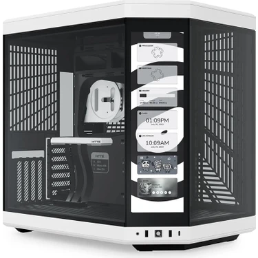 Hyte Y70 Touch Panda Temperli Cam USB 3.2 E-Atx Dual Chamber Mid Tower Dokunmatik Ekranlı Gaming
