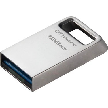 Kingston DTMC3G2-128GB DataTraveler Micro 200MB-s Metal USB 3.2 Gen 1 Flash