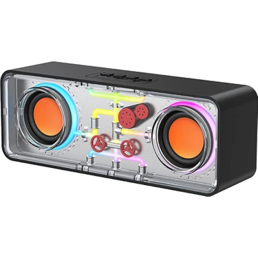 Recci RSK-W38 Space Station Serisi Rgb LED Işıklı Bluetooth Hoparlör Fm Radio