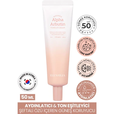 Aydınlatıcı ve Ton Eşitleyici Güneş Kremi Elensılıa Alpha Arbutin Tone Up Cream