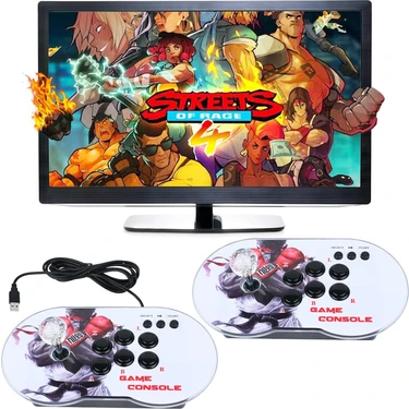 Idragon® M9 Arcade Oyun Konsolu Atari, 10.000 Retro Oyunlu Pandora Kutusu, 4K Hdmı, 64GB, 2 Oyuncu