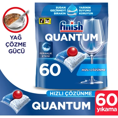 Finish Quantum 60 Kapsül Bulaşık Makinesi Deterjanı