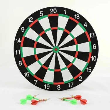 Onixe Çift Taraflı 30 cm Dart Tahtası ve 4 Adet Ok