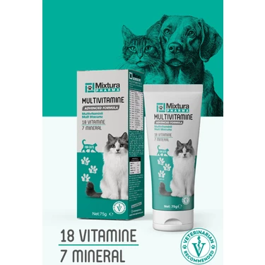 Mixtura Pharma Multivitamine Multivitaminli Malt Macunu - Kedi Vitamini - Köpek