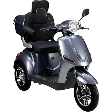 Volta Vm4 Neo Elektrikli Motosiklet 110 Kg Taşıma Kapasitesi ve 3 Tekerlek ile Gri