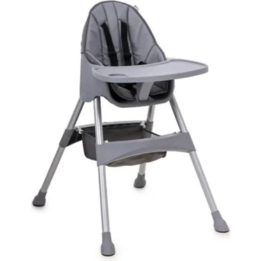 Duux Omega Basic Dikişsiz Mama Sandalyesi Gri 0-3 Yaş İçin Taşınabilir ve Kolay