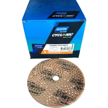 Norton Cyclonıc Somon Daire 3 150 mm Lik Zımpara A975 1ADET Fiyatı