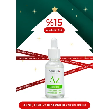 Dermis+ %15 Azelaik Asit, Akne Karşıtı, Gözenek Sıkılaştırıcı Ve Leke Karşıtı