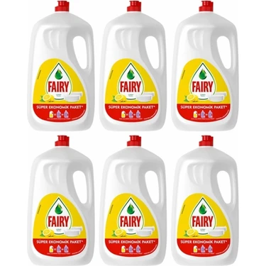 Fairy Sıvı Bulaşık Deterjanı Limonlu 2600 ml 6