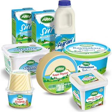 Sütaş Klasik Paket 8 Adet Ürünle Kahvaltı İçin Doğal Lezzetler