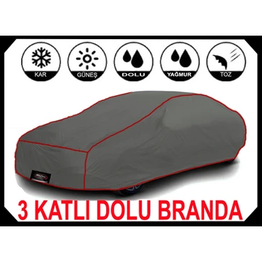 Duucars 3 Katlı Dolu Darbe Koruyucu Mercedes C200 Araba Brandası Oto Branda Araba