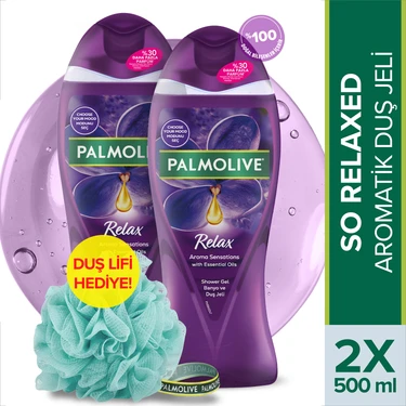 Palmolive Aroma Sensations So Relaxed Aromatik Banyo ve Duş Jeli 500 ml x 2 Adet + Duş