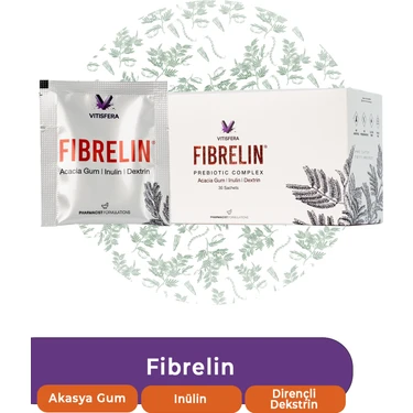 Vitisfera Fibrelin Akasya Gum İnülin Dirençli Dekstrin İçeren Prebiyotik Kompleks 30