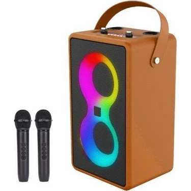 Torima M4401 Turuncu Taşınabilir Karaoke Mikrofonlu Bluetooth