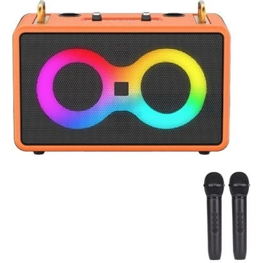 Torima M4403 Turuncu Taşınabilir Karaoke Mikrofonlu Bluetooth