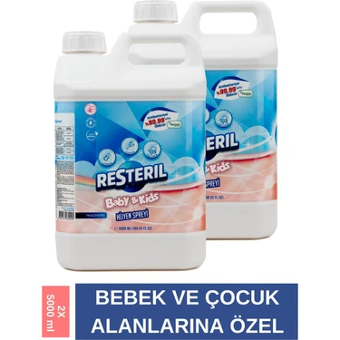 Hijyen Spreyi Baby&Kids 2x5L Bebek Çocuk Oyun Alanı Oyuncak Emzik