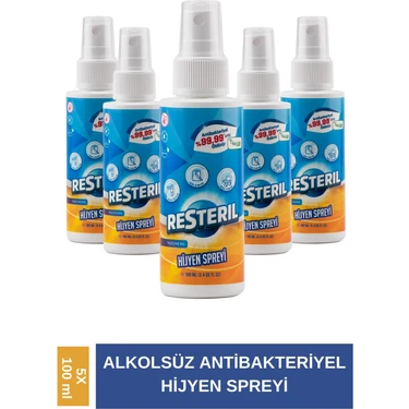 Hijyen Spreyi 5x100ml Klozet Kapağı Temizleyici Dezenfektan Sprey