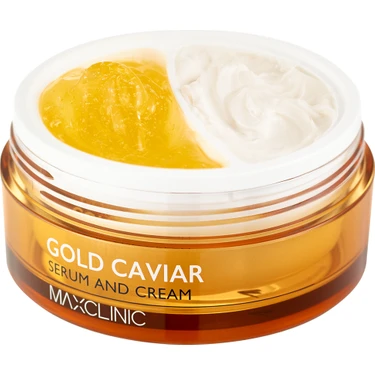 Altın, Havyar Içeren 2li Serum ve Krem Maxclınıc Gold Caviar Serum And