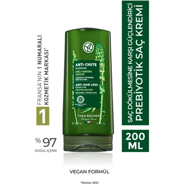 Yves Rocher Saç Dökülmesine Karşı (anti-chute) Güçlendirici Prebiyotik Saç Kremi - Vegan-200 Ml-