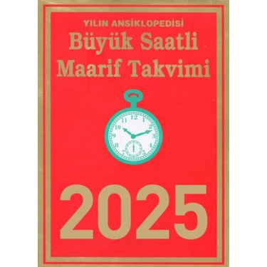 Eminönü Gezgini 2025 Saatli Maarif Duvar Takvimi Büyük