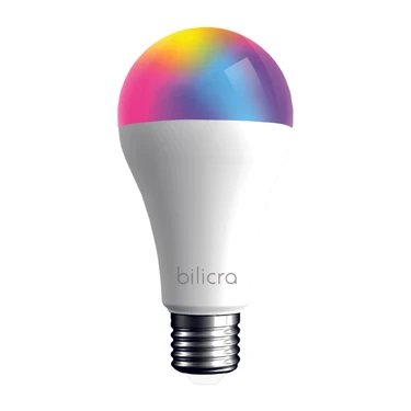 Bilicra Mood Akıllı LED Ampul 11W, Renkli Işık, E27 Duy, Uzaktan Kontrol ve Parlaklık Ayarı –