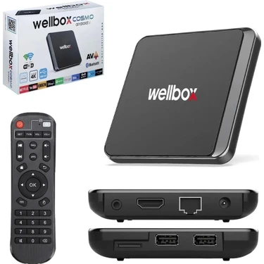 Ata Elektronik Wellbox android Ultra Hd Android Tv 4k Box Hafıza Tivi Baks Tv Keyfi 2gb Ram | 16GB